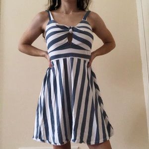 Blue & White Dress